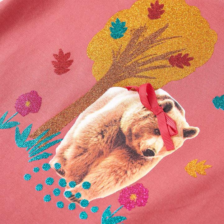 Image du produit VidaXL T-shirt manches longues enfant rose ancien 140,Matière : 95% coton. 5 (140)