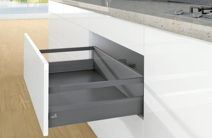 Actual product image Hettich Longitudinal railing for front pullouts with railing / double railing ArciTec (30 pcs.)