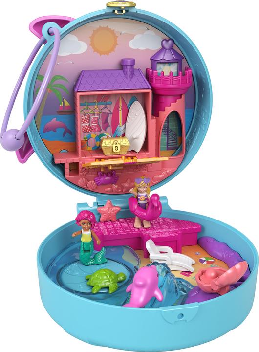 Image du produit Polly Pocket Coffret la plage du dauphin - Mini-poupée - Dès 4 ans