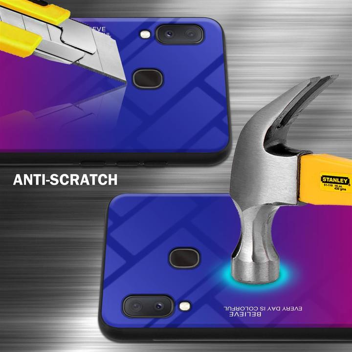 Produktbild Cadorabo TPU 2 Farben Glas Cover (Samsung Galaxy A20e, Samsung Galaxy A10e)