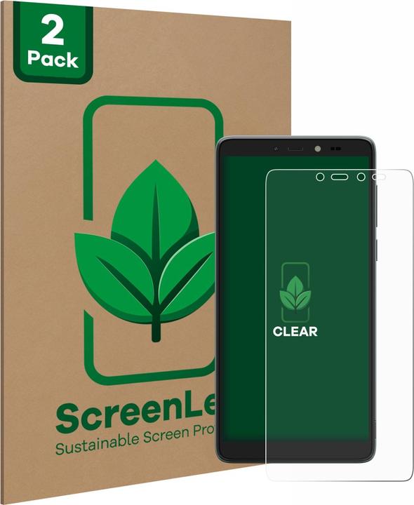 Productafbeelding ScreenLeaf Beschermfolie duurzame beeldschermbescherming Beeldschermbeschermfolie Helder Transparant (2 Stuk, Nokia C2)
