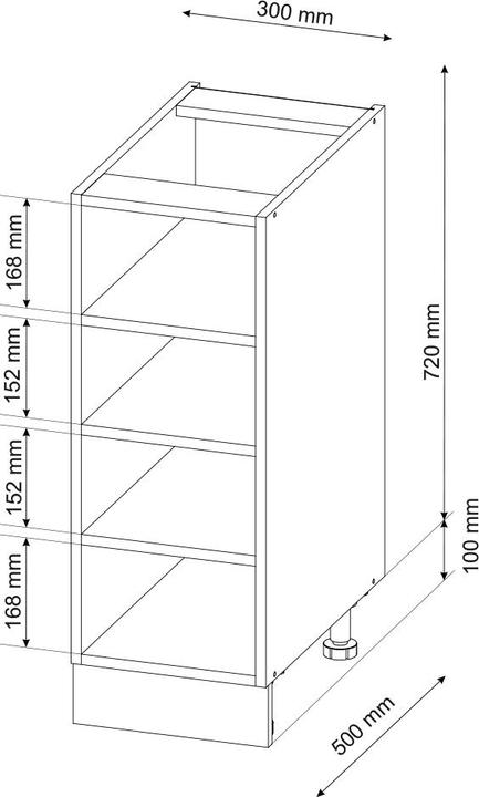 Actual product image Vicco R-Line, Anthracite/Anthracite, 30 cm Without worktop