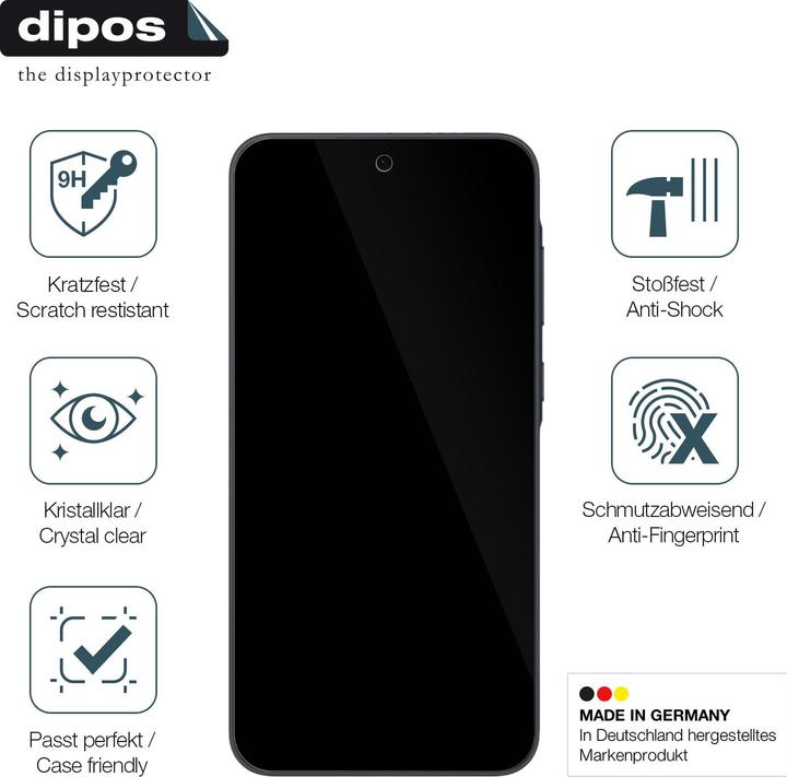 Produktbild Dipos Anti-Shock Displayschutz 9H (1 Stück, Samsung Galaxy A56)