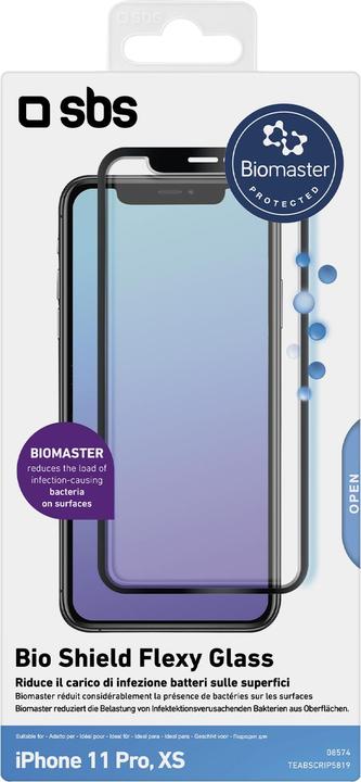 Actual product image SBS Bio Shield nanofibre antimicrobial film for iPhone 11 Pro/XS/X (Apple iPhone 11 Pro, Apple iPhone X, Apple iPhone XS)