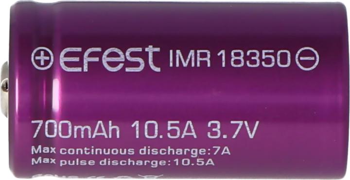 Immagine prodotto Efest IMR18350 (Pluspol erhöht) (1 pz., 18350, 700 mAh)