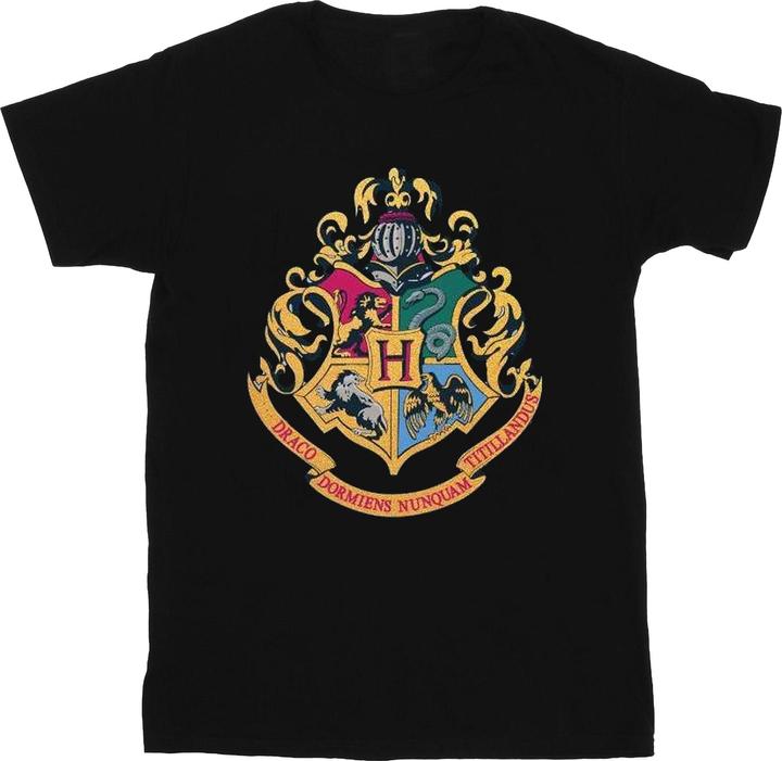 Immagine prodotto Hogwarts Crest Gold Ink Maglietta Ragazzi (152, 158)
