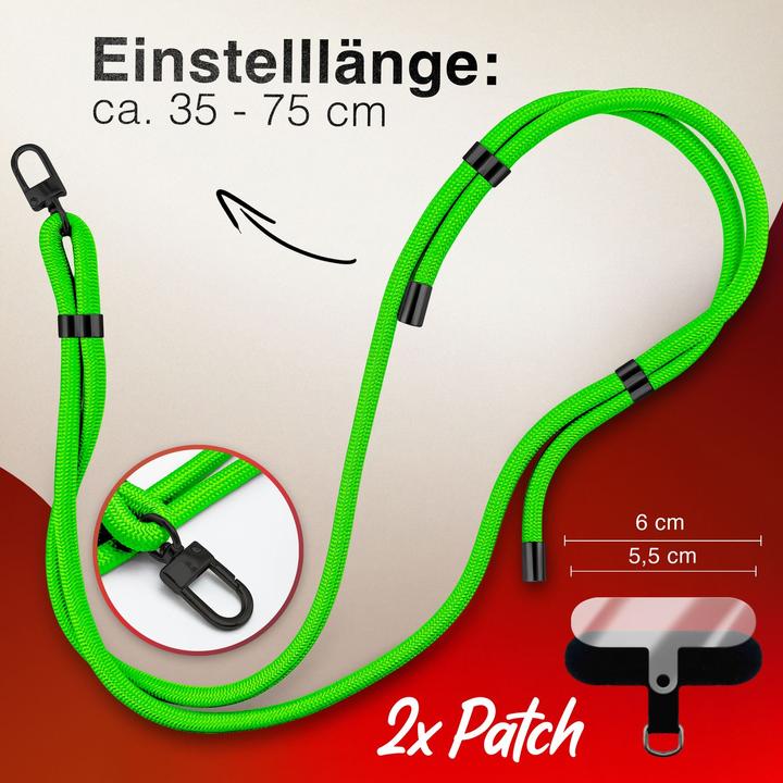 Immagine prodotto Nalia HoldMe Lanyard Handykette - Universal Trageband für Smartphones - Verstellbar, Soft & Elastisch