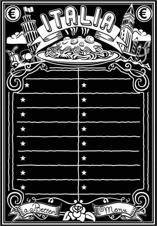 Actual product image Trenddeko Blackboard foil menu (60 x 86 cm)