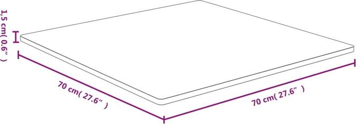 Immagine prodotto VidaXL Douglas (70 x 70 x 1,5 cm)