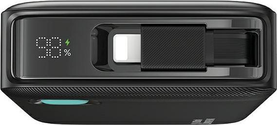 Actual product image Usams Powerbank ze zwijanym kablem Retractable Lightning 10000 mAh PD 20W Fast Charge XY Series czar