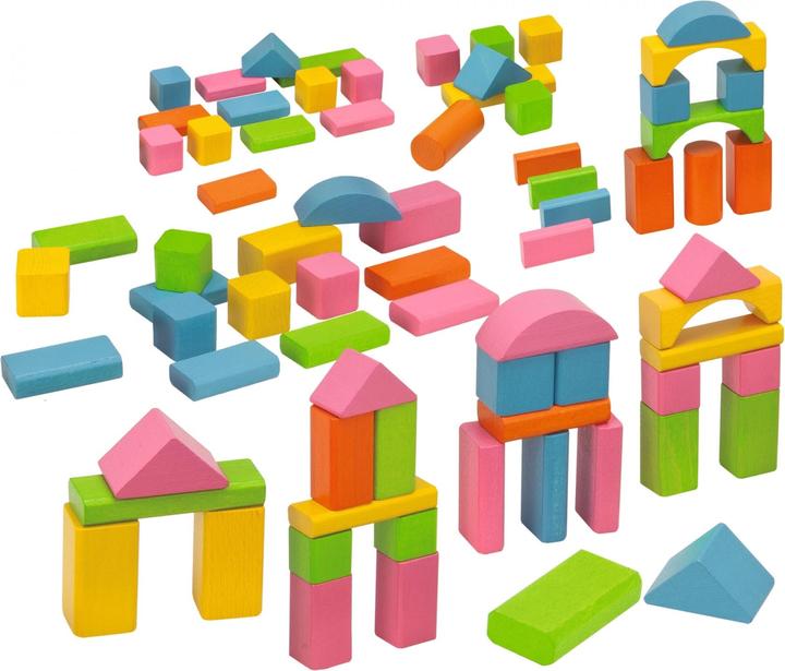Image du produit Eichhorn cubes en bois colorés