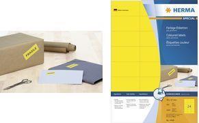 Actual product image Herma Coloured labels A4