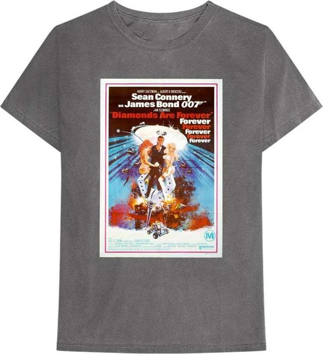 James Bond Unisex Adult Diamonds Are Forever Cotton T-Shirt