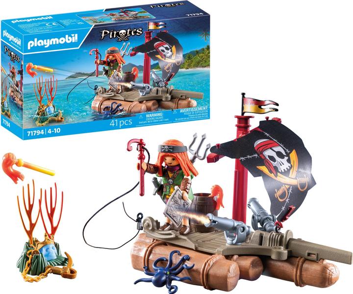 Actual product image Playmobil Recovering treasure on a pirate raft (71794, Playmobil Pirates)