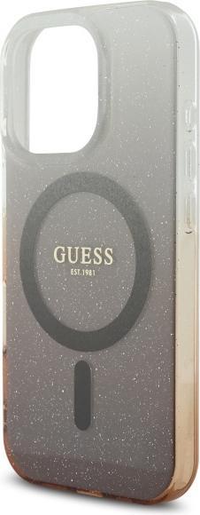 Actual product image Guess GUHMP16XHGRCELW iPhone 16 Pro Max 6.1" brązowy/brown hardcase IML Glitter Gradient MagSafe (Apple iPhone 16 Pro Max)