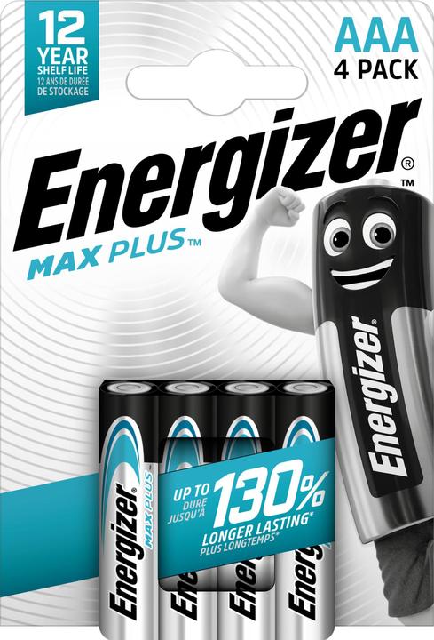 Energizer Max Plus (4 Stk., AAA, 1300 mAh)