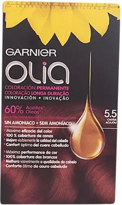 Actual product image Garnier OLIA Coloración Permanente #5,5 Caoba 4 pz (5.5 Mahogany)