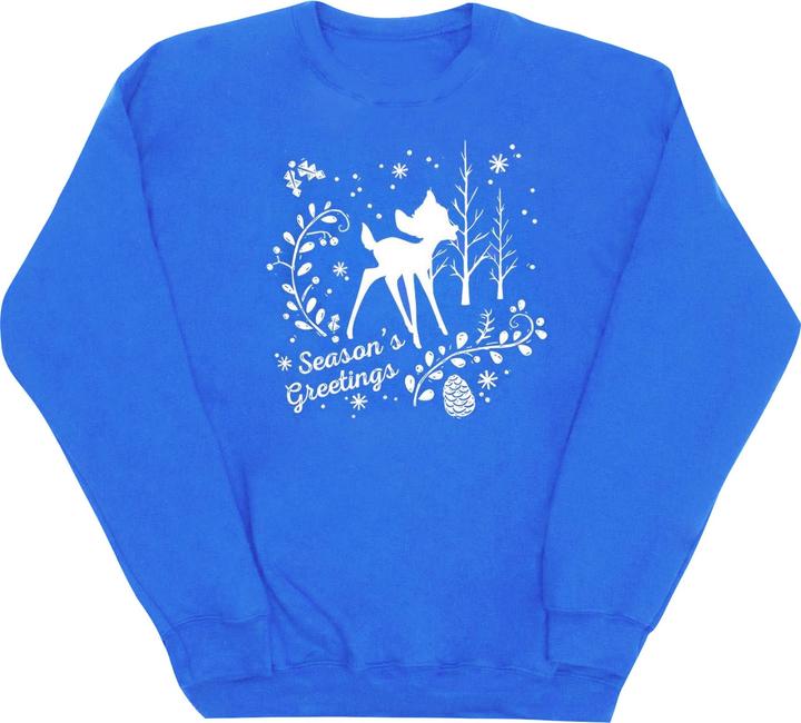 Actual product image Disney Girls Bambi Christmas Greetings Sweatshirt (140, 146)