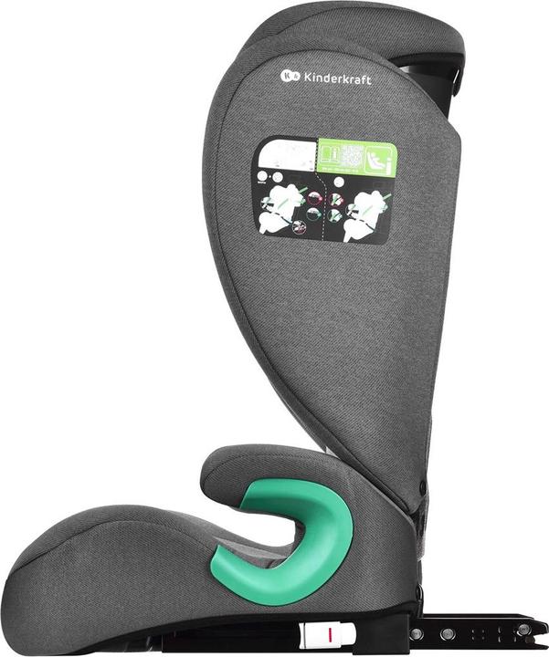 Immagine prodotto KinderKraft Junior Fix 2 I-Size Rocket Grey (Seggiolino per bambini, ECE R129/i-Size Standard)