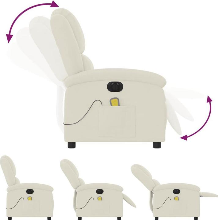 Image du produit VidaXL Fauteuil de massage électrique velours