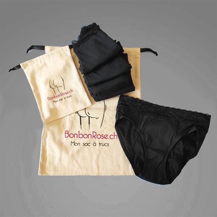 Bonbon Rose 5er-Pack Menstruationshöschen (M)