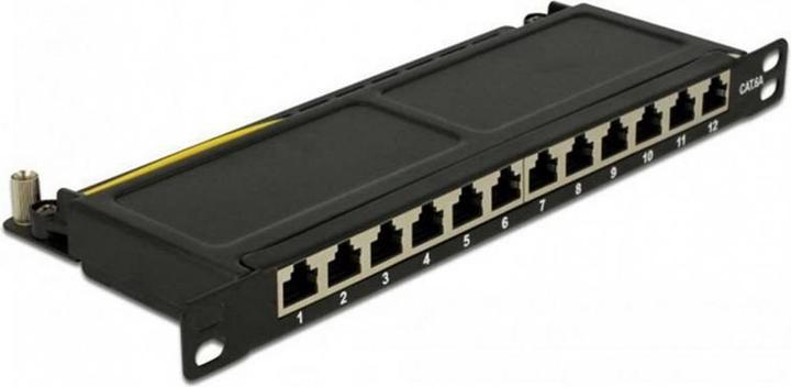 Delock 12-port 10" patch panel Cat.6A blindé