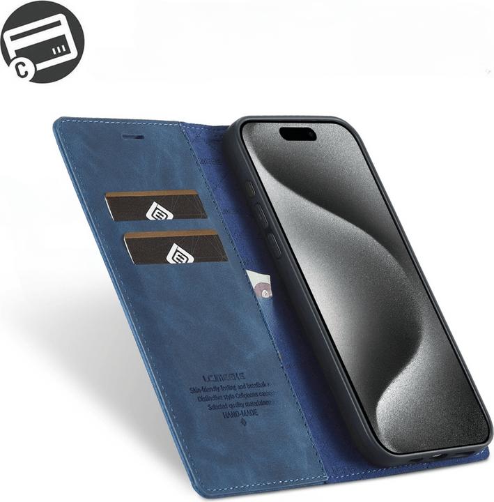 Immagine prodotto LC.Imeeke iPhone 16 Pro Max - Custodia Flip Vintage (Apple iPhone 16 Pro Max)