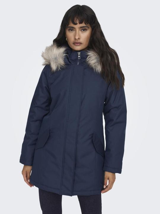 Immagine prodotto Only Cappuccio con bordo in pelliccia sintetica staccabile Giacca Parka (XS)