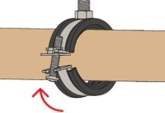 Actual product image Fischer Articulated pipe clamp FGRS 32-37 M8/M10