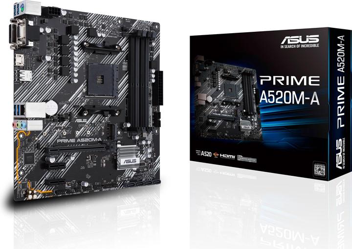 Immagine prodotto ASUS PRIME A520M-A II/CSM (AM4, AMD A520, mATX)