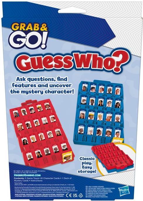 Komelon Travel game Guess Who Grab&Go