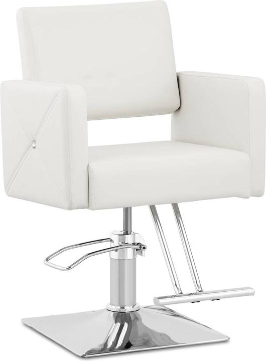 Produktbild Physa Friseurstuhl mit Fussstütze höhenverstellbar Barber-Stuhl 150 kg Carlisle weiss