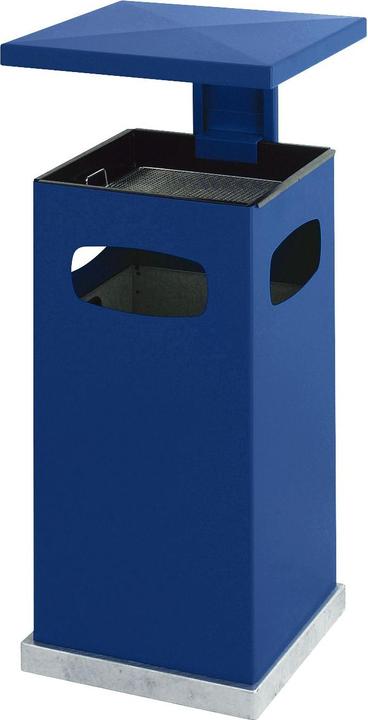 Actual product image kaiserkraft Waste collector for outside, with ashtray insert and protective roof (80 l)