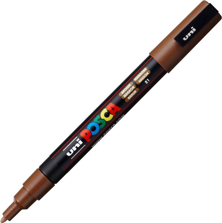 Image du produit Posca Marqueur PC-3M pointe ogive (Marron, 0.90 mm, 1 x)
