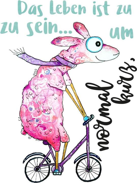 Produktbild Trenddeko Das Leben ist zu kurz, um normal zu sein... (53 x 70 cm)