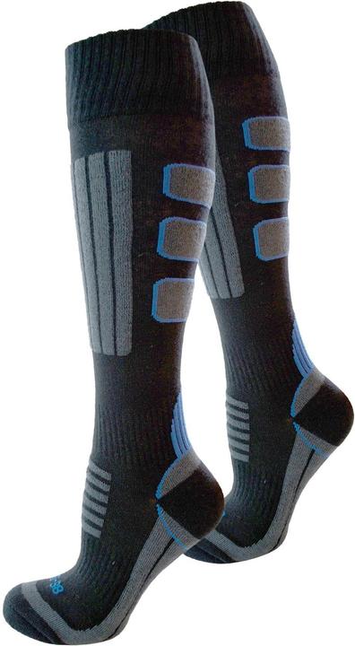 Image du produit Normani 2 paires de mi-bas de ski Coolmax Noir/Gris/Bleu (35 - 38)