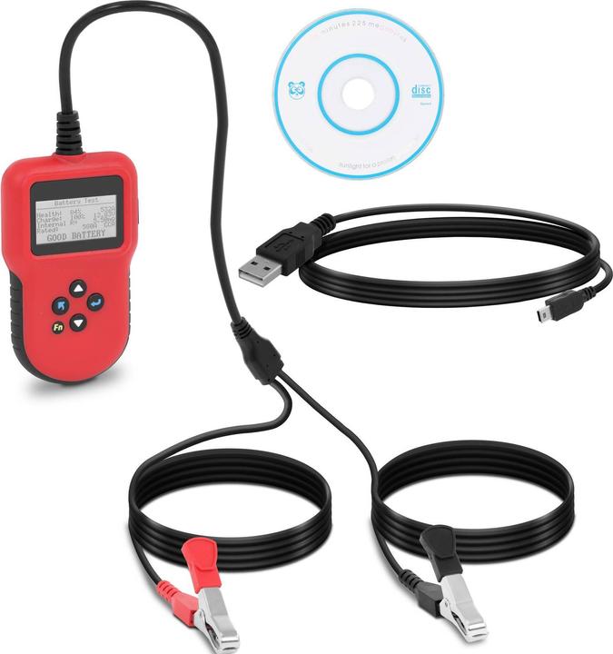 Immagine prodotto MSW Tester batteria auto professionale - 12 V/24 V - LCD - Multilingue
