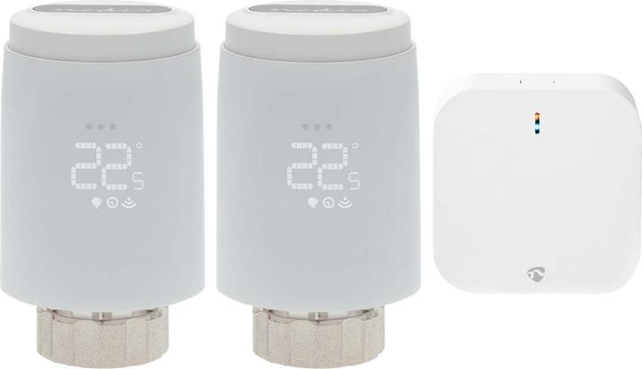Image du produit Nedis 2er-Set Smartes Heizkörperthermostat inkl. Zigbee-Gateway
