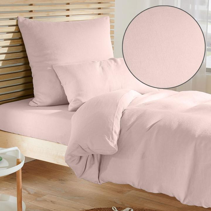 Produktbild Traumschlaf Uni-Leinen (Bettwäsche Set, 240 x 220 cm, 80 x 80 cm)