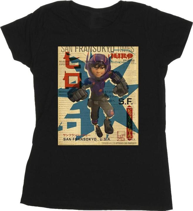 Produktbild Disney Big Hero 6 Baymax Hiro Newspaper TShirt (XL)