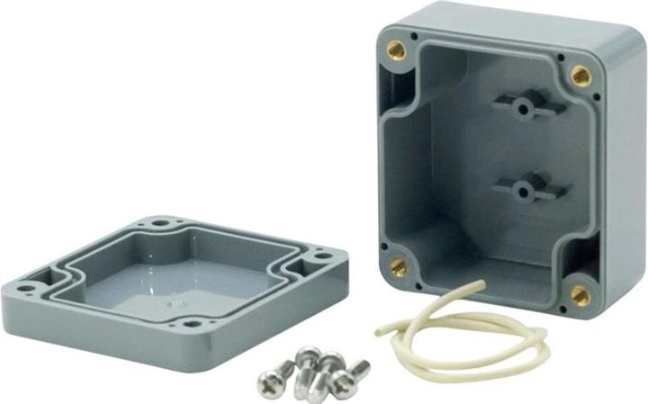Produktbild RND Components Kunststoffgehäuse 80x82x55mm Dunkelgrau ABS IP65 (Gehäuse)