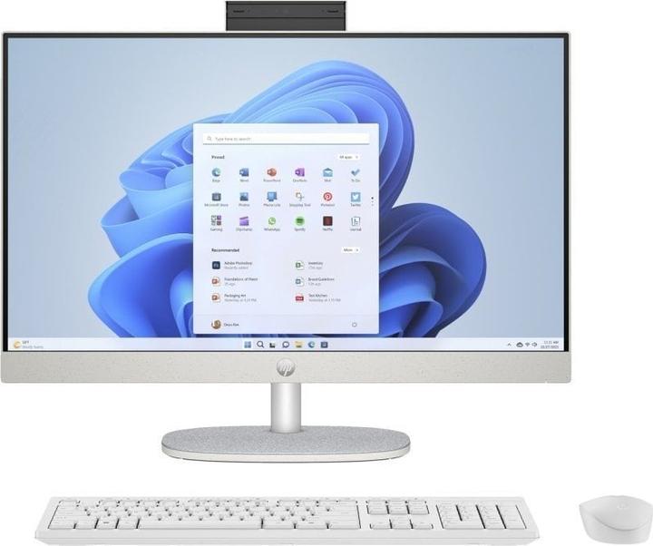 Actual product image HP AIO 24-cr0008nw Athlon Silver 7120U 23.8 FHD AG IPS 8GB DDR SSD5256 Radeon 610M Win11 2Y Shell Wh (AMD Athlon Silver 7120U, 8 GB, 256 GB)