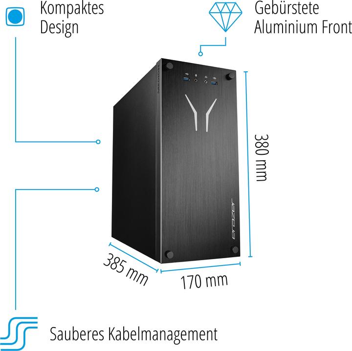 Produktbild Erazer Recon E30 Core Gaming (Intel Core i5-12400F, 16 GB, 1000 GB, GeForce RTX 3050)