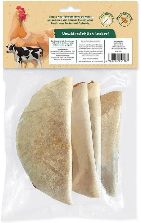 Produktbild Knuffelwuff Kausnack Fleischtaschen 4 Stück ca. 320 g, TierbedÃ¼rfnis (4 Stk., 320 g)