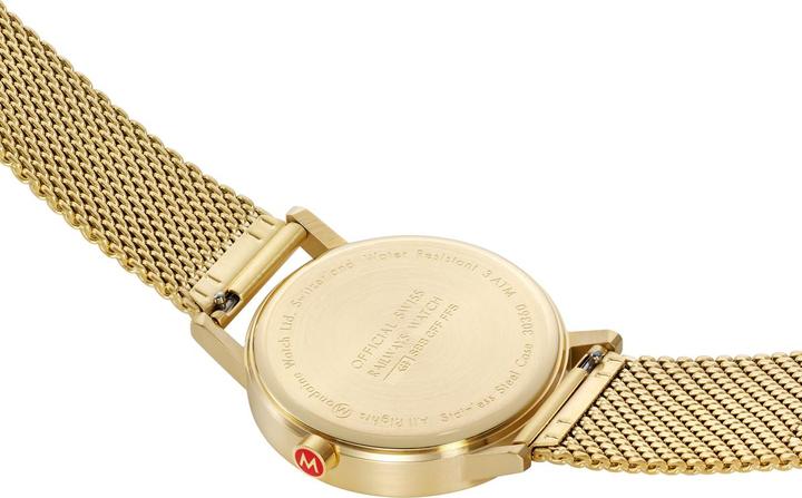 Actual product image Mondaine Classic - Inspired by nature - IP Gold (Analogue wristwatch, 40 mm)