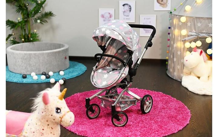 Image du produit Knorrtoys Puppenwagen Boonk - "star grey pink"