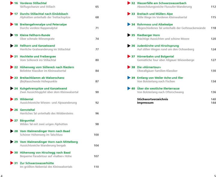Nutritional values and ingredients Leichte Wanderungen Oberstdorf - Kleinwalsertal (German, Gerald Swabian, 2022)