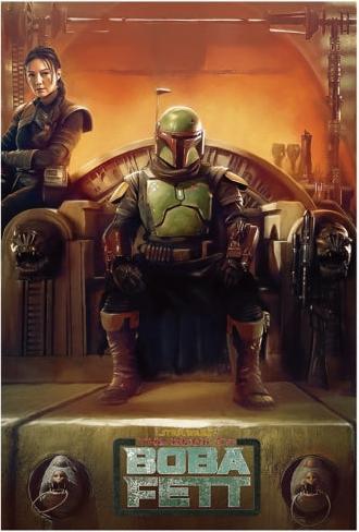 Actual product image Disney STAR WARS Boba Fett postcard A
