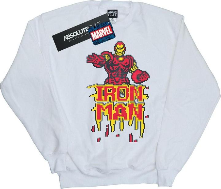 Actual product image Mens Iron Man Pixelated Sweatshirt (M)