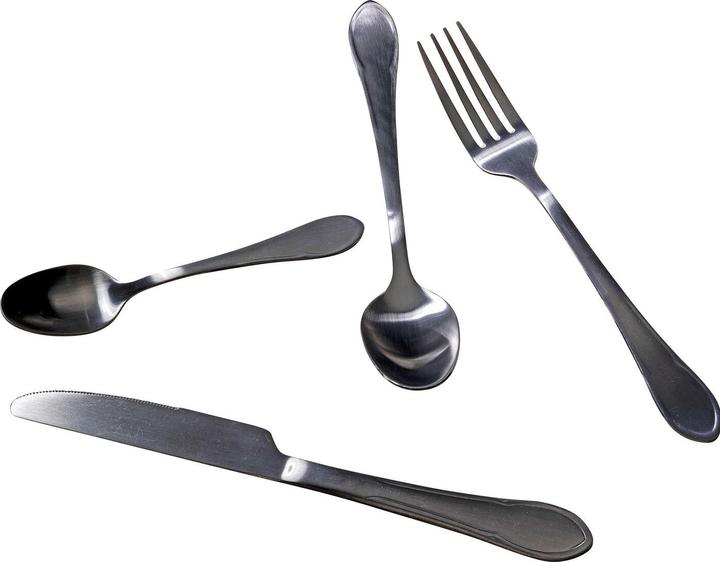 Produktbild Kare Design Besteck Cucina Schwarz Matt (16/tlg.) (16 Stück, Besteck Set)